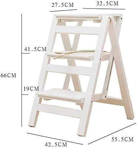 Fleur stand ménage multifonction en bois convertible 3 marches - 3