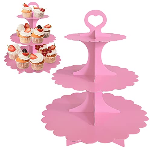 Eiffel Tower Cupcake Stand. 2Pack Round Cupcake Tower Stand for 24