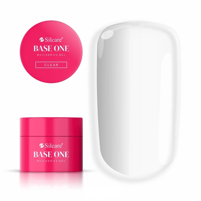 Silcare - 100G GRANDE FORMATO - Gel Uv monofasico CLEAR Trasparente per ricostruzione unghie, autolivellante facile da stendere, non brucia.