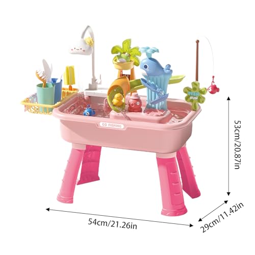 Table de jeu d'eau et table à sable éducative avec robinet pour école et voyage - 6