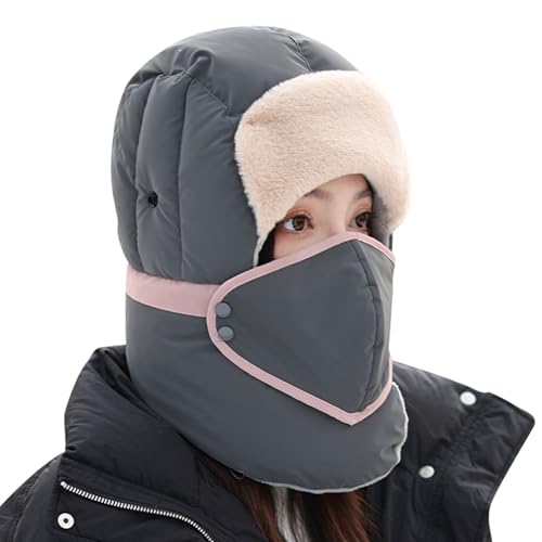 Sunnyuk Balaclava Termico - Gorra Deportiva de Invierno Máscara de Esquí a Prueba de Viento Capucha de Lana Caliente Capucha de Motocicleta Clima Frío Máscara Facial