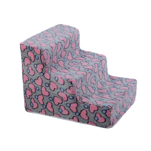 ペットステップ 犬 ステップ 犬階段 踏み台 ステップ台 犬用 3段 犬ステップ スロープ 階段 クッション 老犬介護 小型犬 猫 ドッグステップ 高密度 滑り止め付き 安定性 カバー取り外し可能 洗える (34x40x30cm,D)