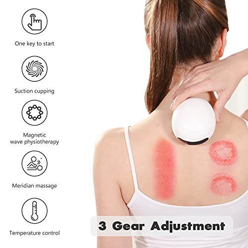 Fancemot 3 In 1 Electric Cupping Set, Electric Gua Sha Massager For Promoting Cell Renewal, Smart Cupping Therapy Set With Red Light Therapy, 2200Mah Rechargeable, 5 Levels Of Suction, 3 Temperatures #TOP1