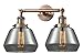 Innovations 208-AC-G173 2 Light Bathroom Fixture, Antique Copper