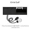 LotFancy Pediatric Blood Pressure Cuff Manual, Child Professional BP Cuff 7.2"-10.5", Children Aneroid Sphygmomanometer Small Cuff with Portable Carring Case and Zero Calibration