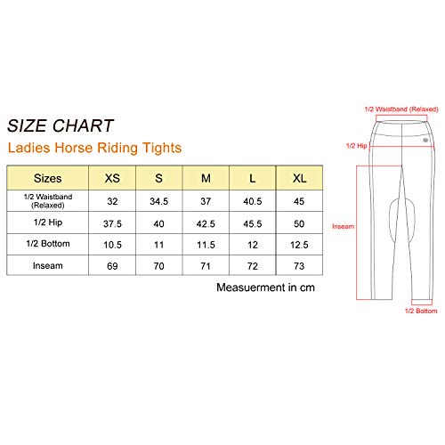 Fitst4 Sports UNKNOWN Women'S Riding Tights Knee Patch Ventilated Active Schooling Tights Black M thumb #5