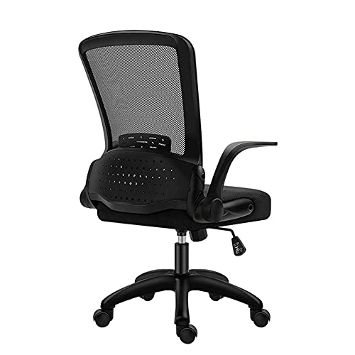 Duriano Silla de Oficina para computadora Silla de Trabajo para Oficina en casa, Silla de Escritorio ergonómica con Altura Ajustable y apoyabrazos, Silla de cojín con Respaldo de Malla Media Cover