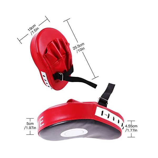 Cyfie-Boxing-Kick-Pads-Target-Kick-Pad-Hand-Pads-Thai-Pads-Karate-Kick-Pads-Kickboxing-Training-Pads-Martial-Arts-MMA-Punching-Mitts-Kicking-Boxing-Shield-Training-for-Men-Women-Gym Boxing Kick Pads Target Kick Pad Hand Pads Thai Pads Karate Kick Pads Kickboxing Training Pads Martial Arts MMA Punching Mitts Kicking Boxing Shield Training for Men Women Gym