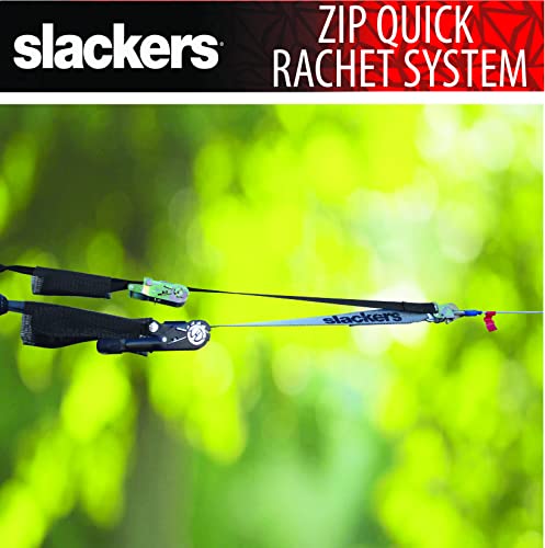 Slackers 90Ft Eagle Series Zipline Kit - Kids Zip Line Kit With Safety Zipspring Brake & Zip-Quick Ratchet System For Quick Setup - Great Zipline Kit For Kids And Teens - Recommended Ages 8+ #TOP2