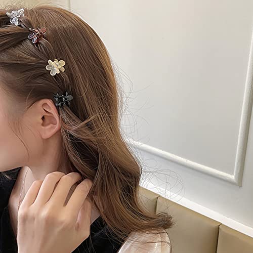 20 Pcs Flower Claw Clips Mini Hair Clips Small Hairs Clips Sweet Mini Barrettes Non-Slip Small Hairs Clips for Women Cute Hair Clips Haires Accessories for Women Photograph Party - Image 4