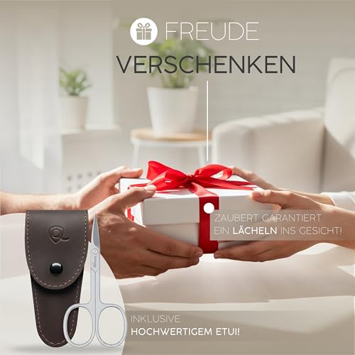 Foto von marQus Nagelschere Solingen - Extra scharf mit gebogener Schneide zum exakten Schneiden von Nägeln, inklusive praktischem Etui - Fingernagel und Fußnagel Schere