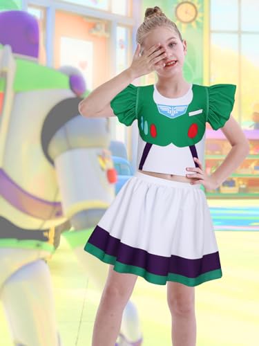 Eledobby Swimsuit for Girls 2 Pieces Swimwear Princess Bathing Suit Summer Beach Swim Set2