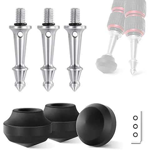 NEEWER 3PCS Pies de Goma de Punta Larga para Trípode Cover