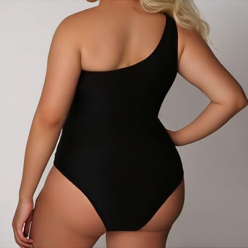 Maillot de bain sexy pour vos vacances au soleil bikini noir uni extensible 3XL
