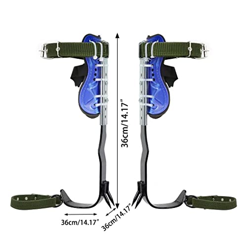 Gothicbride Tree Climbing Spikes With Harness Belt, 304 Stainless Steel 2 Gear Tree Climbing Tool Adjustable Tree Climbing Spikes With Non-Slip Pedal For Outdoor Activities #TOP2
