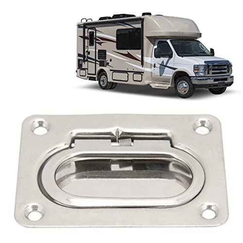 Maçaneta de porta de anel de barco de aço inoxidável universal 304 para iate para RV