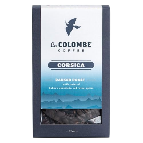 La Colombe Corsica Dark Roast Whole Bean Coffee - 12 Ounce, 1 Pack - Notes of Baker's Chocolate, Red Wine & Spices - Full-Bodied, Chocolatey, Roasty Coffee Beans