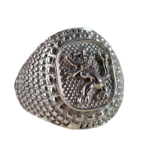 Lion Of Judah Ring, Heavy Ring, Man's Ring, 925 Sterling Silver Jewelry, Beaded Ring, Texture Designer Ring, Metaphysical Ring, Statement Ring, Handmade Ring, Father's Day Gift Jewelry