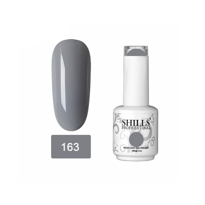 Image of SHILLS PROFESSIONAL Uv /Led Soak Off Glossy Finish Nail Polish Nail Art Nail Polish Color Shade 163, 15 Ml