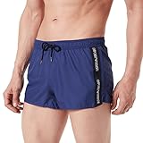 Ajuste regular Emporio Armani Shorts Pantalones Cortos, Patriot Blue, 48 para Hombre