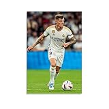 PZYASX Toni Kroos Wasserfestes Poster, Wandgemälde, 