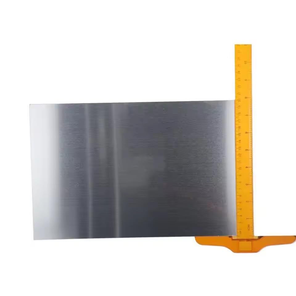 7075 Aluminum Sheet 300mm x 200mm Rectangle Aluminum Plate 2mm Thick Flat Metal Stock with Protective Film
