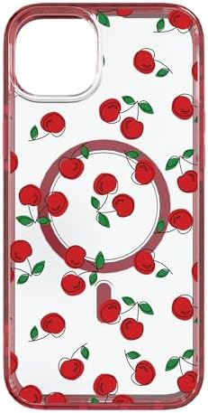 cellhelmet Bowl O Cherries [Compatible with MagSafe] Designed for iPhone 15 Plus in Scarlet Red 13-Foot Drop Test Certified | Shock & Drop Proof - Durable | As Seen on Shark Tank