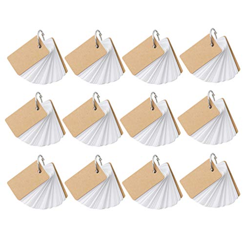 Bloc de langue apprentissage nomade, 12 flashcards kraft pour réviser partout