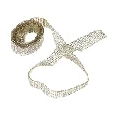 Ceintures à bandes de strass : la longueur de notre bordure de chaîne en strass en cristal peut être coupée à la longueur souhaitée avec des ciseaux, ruban scintillant en cristal