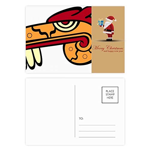 Cartes postales indiennes Père Noël animaux pour correspondance originale de fin d'année