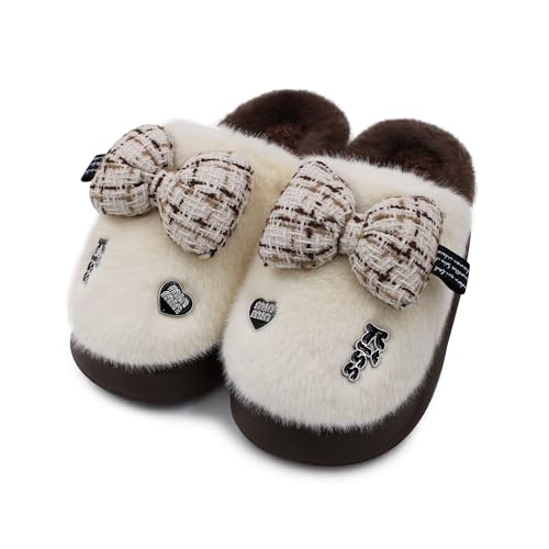 Image of VRITRAZ Women's Comfort Slip On Closed Toe Warm Winter with Cute Design print House Clog Indoor Slipper
