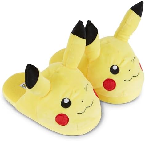 Pantufas Pokémon Pikachu para meninos – Gotta Catch Em All – Chin...