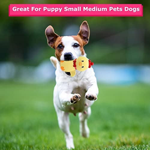 Malier 3 Pack Easter Dog Toys, Soft Latex Rubber Dog Squeaky Toys Cute Dog Toys, Funny Bunny Chicken Animal Sets Dog Chew Toys For Small Medium Dogs Puppy #TOP4