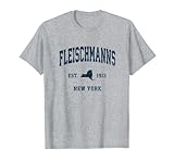 Das einzigartige, etablierte Fleischmanns New York Shirt verfügt über das originale klassische marineblaue Sportdesign und eine tolle Möglichkeit, Ihren patriotischen Stolz zu zeigen. Perfektes Geschenk für alle, die es lieben und stolz sind, von Fleischmanns NY.
