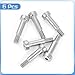 uxcell 6Pcs 304 Stainless Steel Shoulder Bolt 6mm Shoulder Dia 16mm Shoulder Length M5 Thread Hex Socket Shoulder Bolts for Textile Hydraulic Injection Molding Machinery Industries