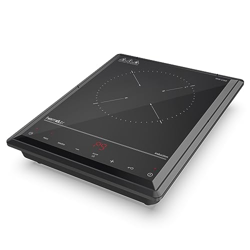 Hermitlux Induction Cooktop, 1800W Fast Heating Portable Hot Plate, 9 Power Levels Induction Burner...