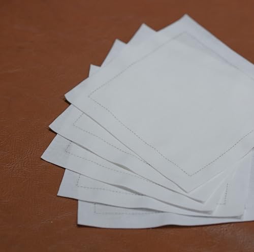 Servilletas Desechables de Algodón Blanco 4.7x4.7 pulg Pack 50 miniatura 6