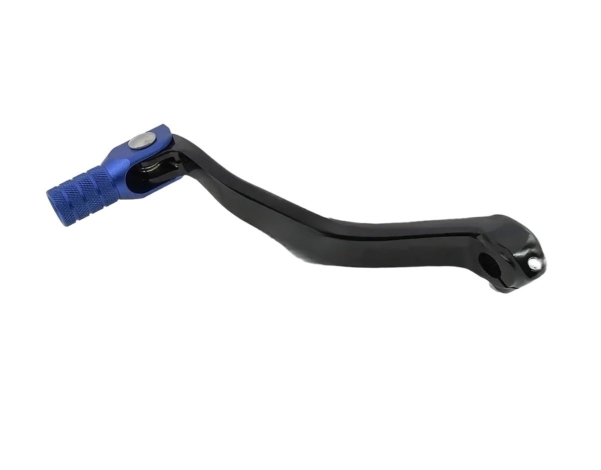 Levier de vitesses moto en alu CNC bleu, sélecteur repliable haut de gamme