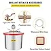VEVOR Vacuum Chamber, 2 Gallon Vacuum Chamber for Resin, Stainless Steel Degassing Chamber with Acrylic Lid, 7.6L, Vacuum Gauge Included