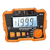 Megaohmmetro digitale: l'uscita nominale può essere selezionata tra 100 v, 500 v e 1000 v utilizzando la manopola di controllo delle funzioni, megaohmmetro elettronico