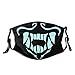 Produktbild Everything Will Be OK Unisex Magic Cosplay Hellblau Grün Baumwolle Mund Muffel K/DA Akali Bandana Assassine K-DA Cosplay Requisiten S10 Gesichtsgeschenke Schwarz