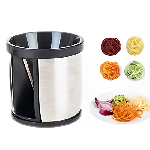 realitulationax Espiralizador De Vegetales Cortador Calabacin Espagueti Ralladores De Cocina para Verduras, Patatas, Esperilizador para Zanahorias, Rábanos, Calabaza