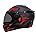 Matt Black Red with Smoke Visor