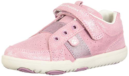 Hush Puppies Baby-Girl's Jesse Sneaker, Rose, 05.0 M Us Toddler #TOP25