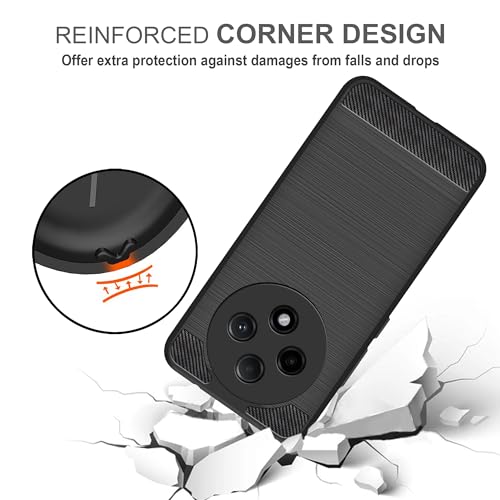 Image of Amazon Brand - Solimo Back Cover Case for Oppo F27 Pro Plus 5G| Compatible for Oppo F27 Pro Plus 5GBack Cover Case | 360 Degree Protection | Soft and Flexible (TPU | Matte Black)
