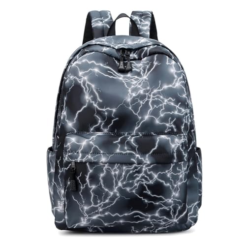 Mochila escolar para niños y niñas, mochila escolar para niños e intermedios, portátil, adolescentes, mochila ligera de viaje para adolescentes, Negro, Talla única