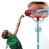 PHASFBJ Basketballkorb,Verstellbarer tragbarer Basketballständer für Kinder,geeignet für Sport im Innen und Außenbereich,und das Interesse der Kinder fördern