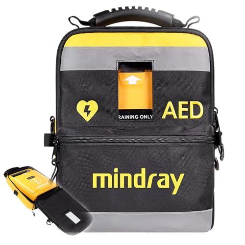 Sac de Rangement pour Défibrillateur Aed, Pochette pour Défibrillateur À Double Couche, Tissu Oxford 600D, Bandoulières Réglables, Bandes Réfléchissantes