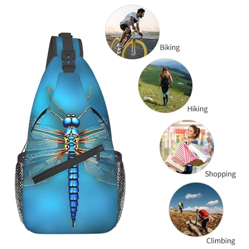 Mochila crossbody MyPiky patrón Odonata unisex miniatura 6