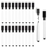 JETOP 20 Stück whiteboard marker schwarz Magnetisch Folienstift Abwischbar 3 in 1 Whiteboard Stifte...